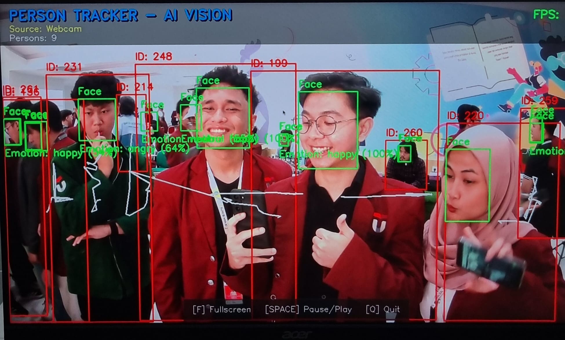 Person Tracker with Emotion Detection
